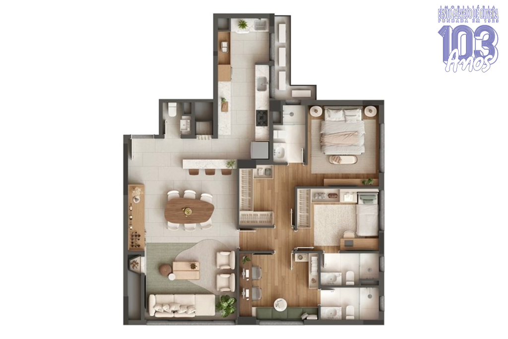 Apartamento, 3 quartos, 122 m² - Foto 4