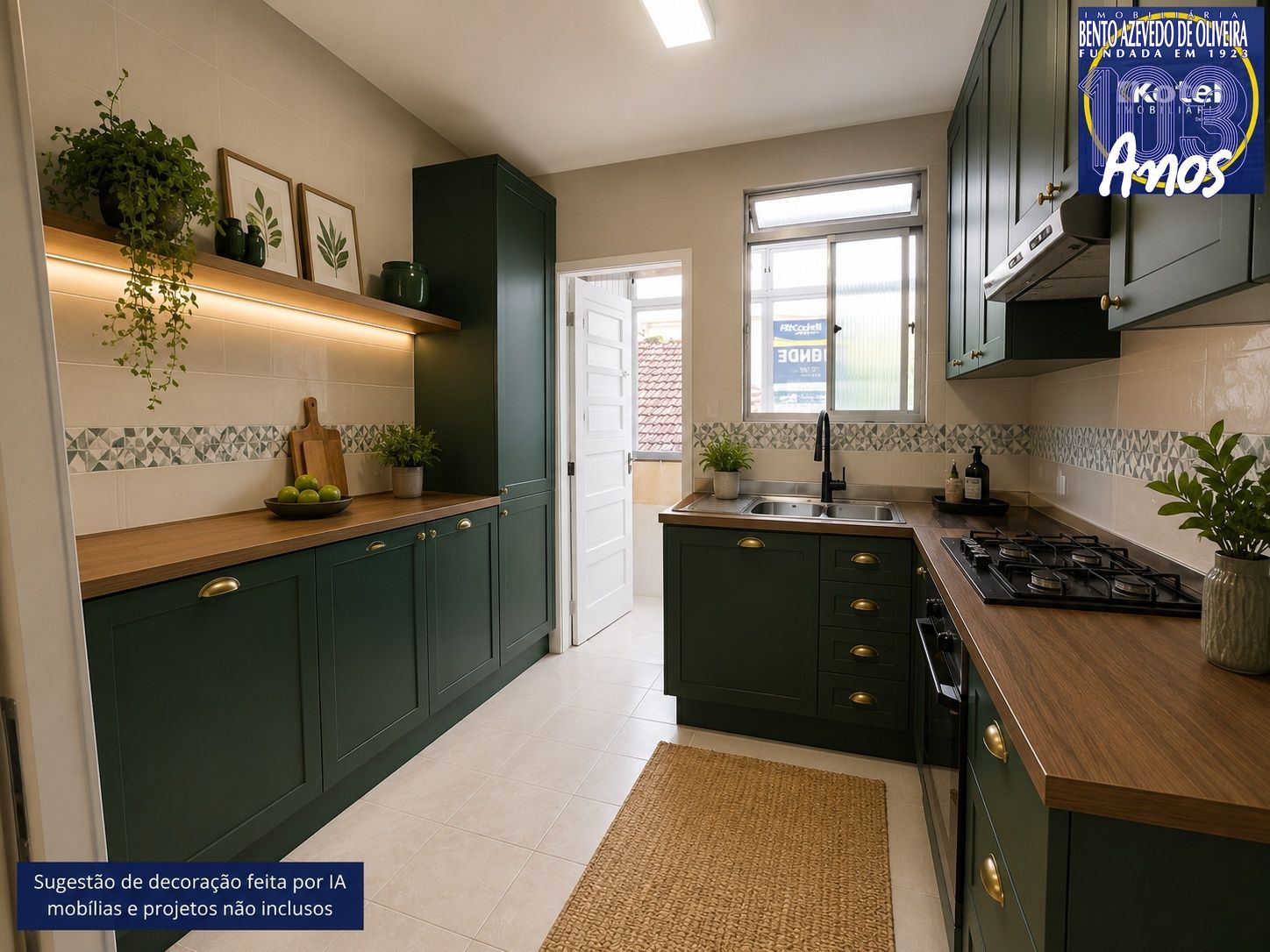 Sugestão de decoração e mobília por IA - Não inclusos
