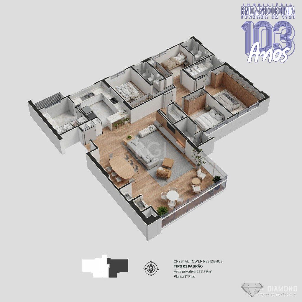 Apartamento, 4 quartos, 173 m² - Foto 30