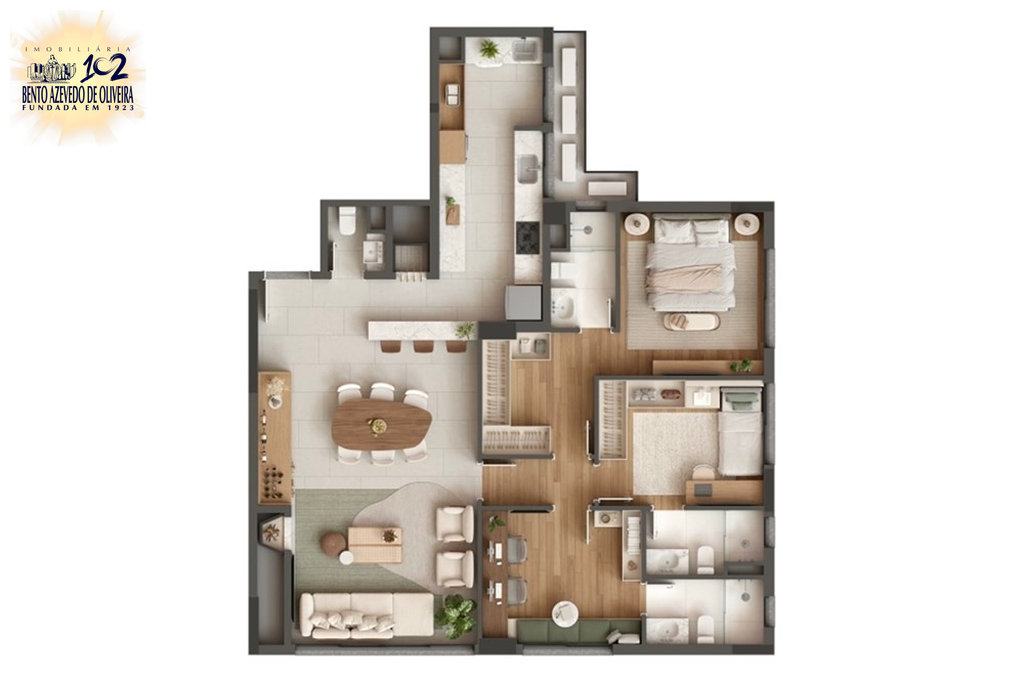 Apartamento, 3 quartos, 122 m² - Foto 4