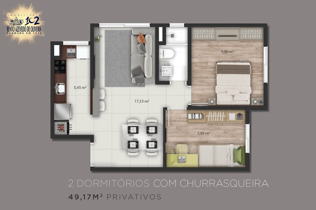 Apartamento, 2 quartos, 49 m² - Foto 4