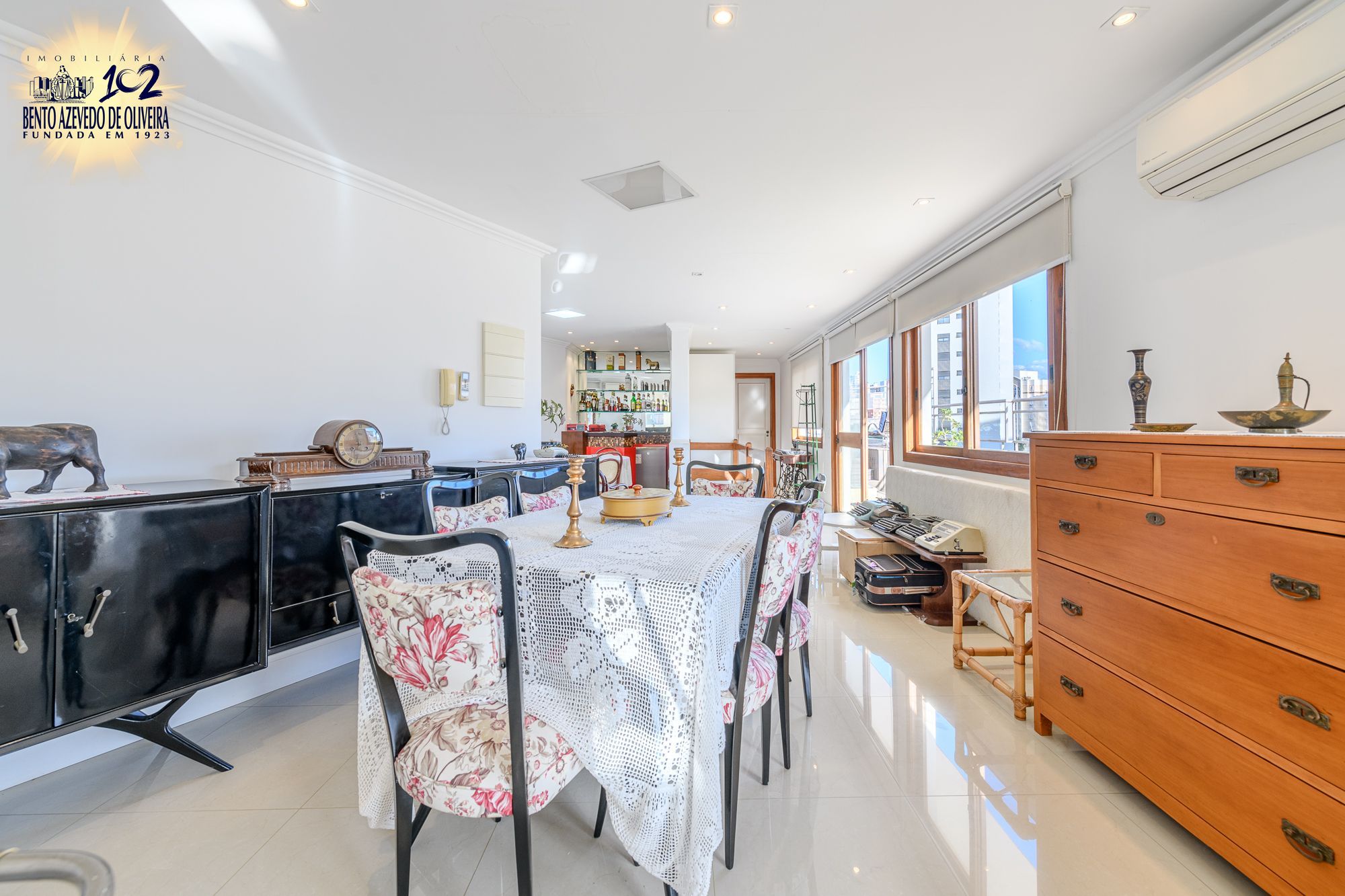 sala de estar- Jantar na cobertura