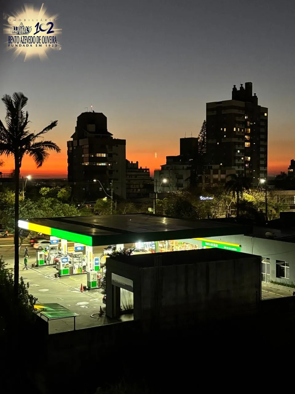 Vista do por do sol