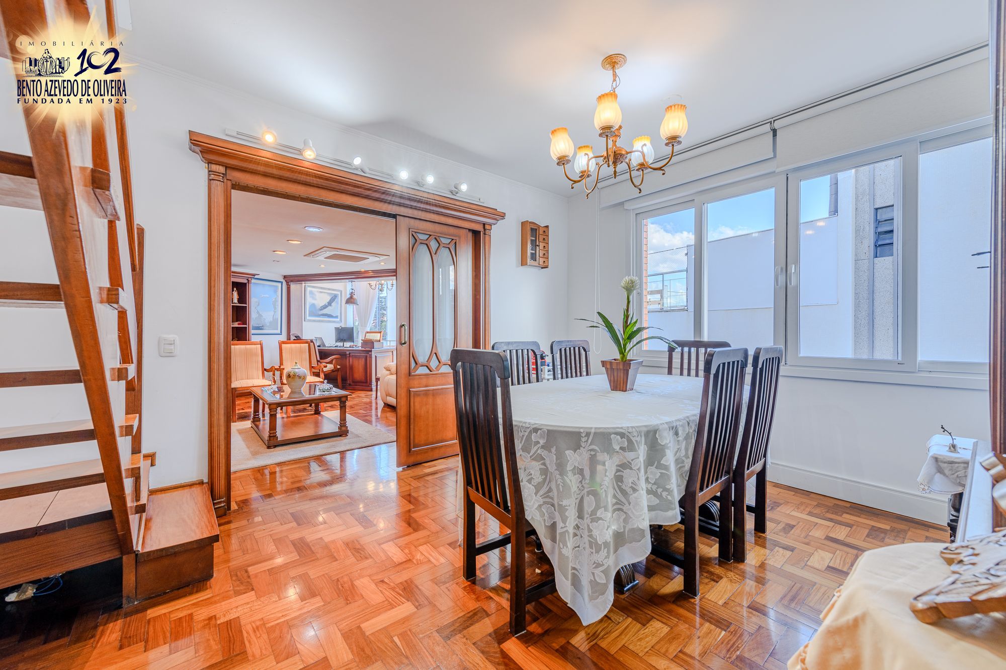 Sala de jantar- estar- Acesso à cobertura