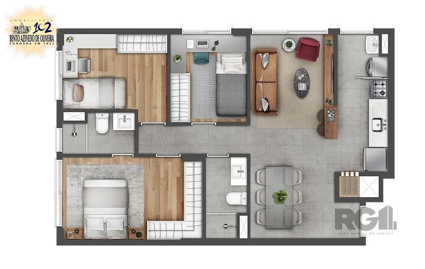 Apartamento, 3 quartos, 70 m² - Foto 4