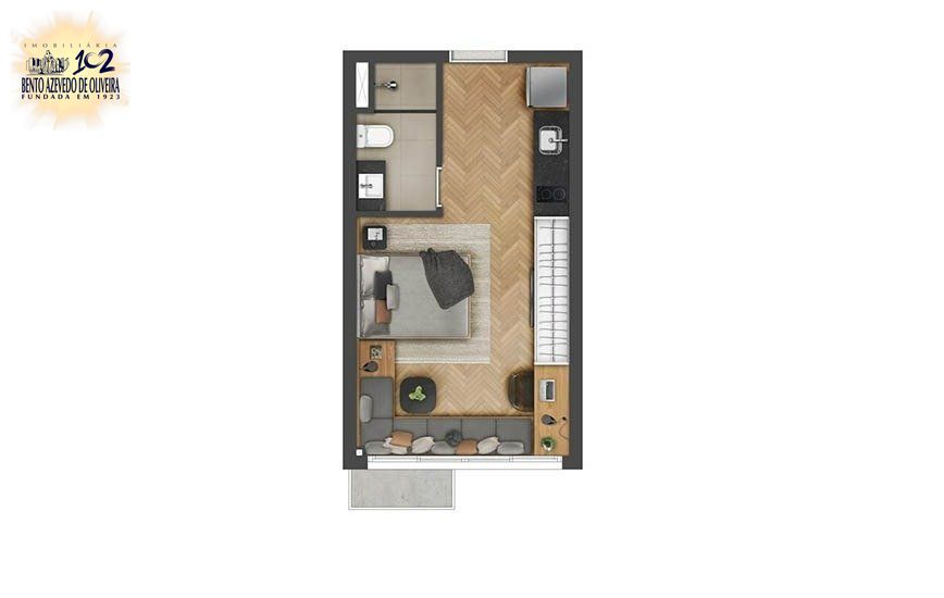 Apartamento, 1 quarto, 27 m² - Foto 5