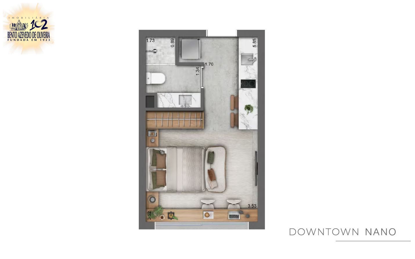 Apartamento, 1 quarto, 33 m² - Foto 5