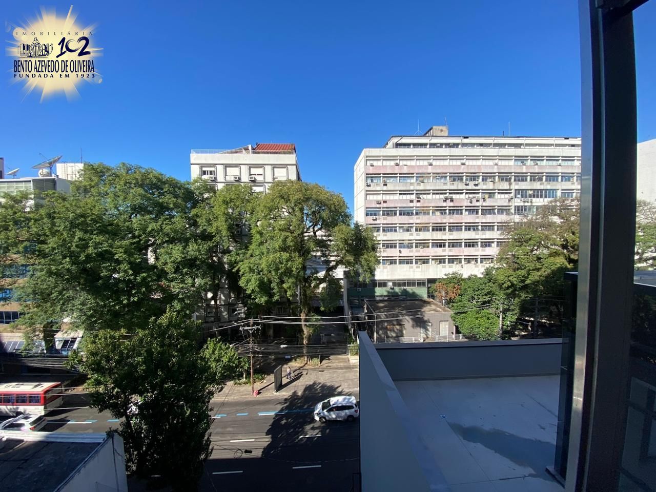 Vista panorâmica do living