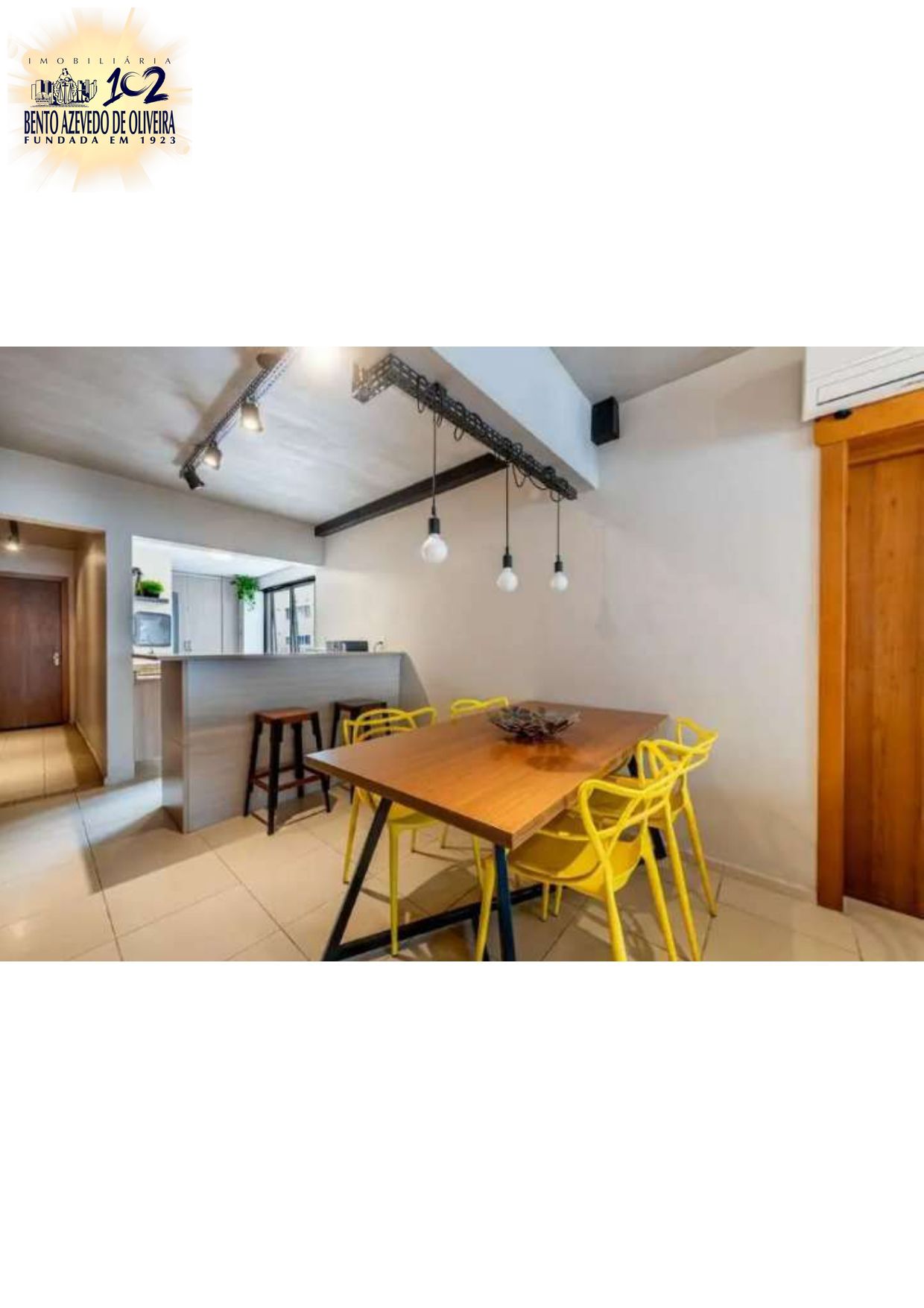 Jantar com cozinha americana