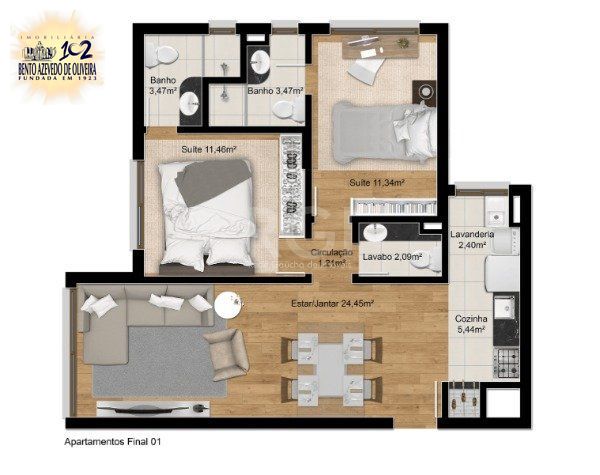 Apartamento, 2 quartos, 78 m² - Foto 23