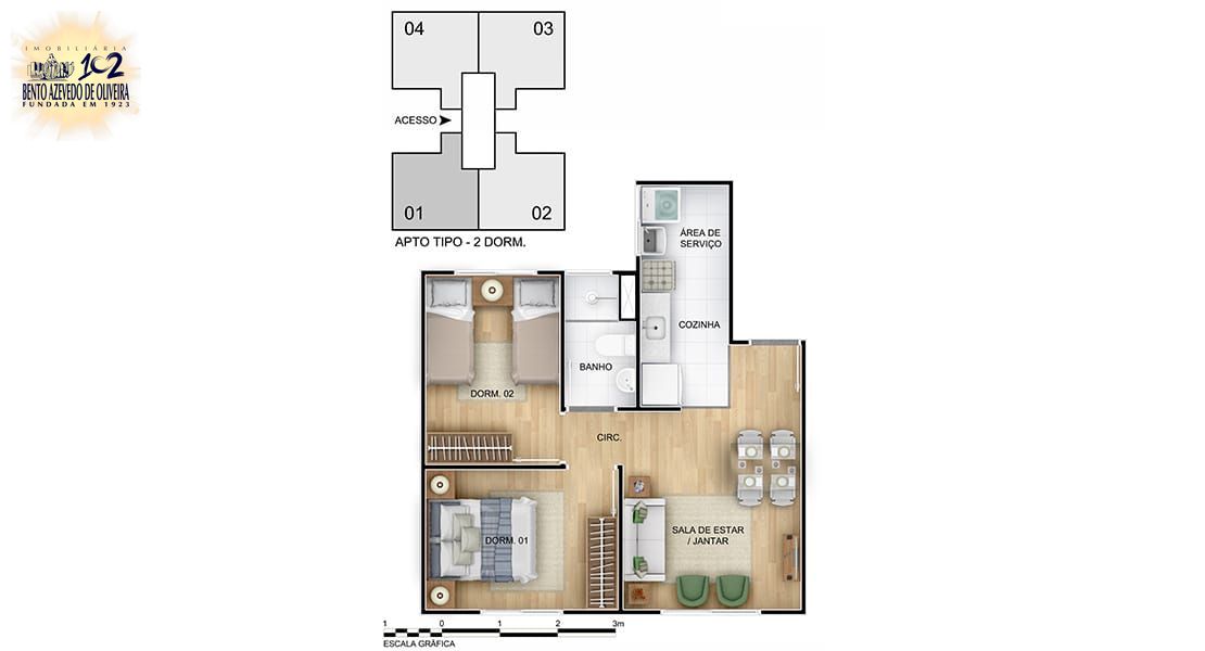 Apartamento, 2 quartos, 41 m² - Foto 27