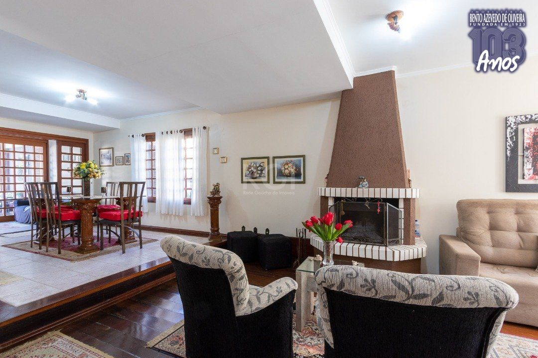 Sala com lareira