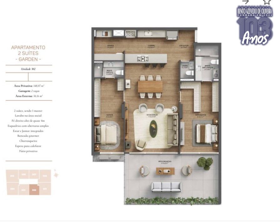 Apartamento, 2 quartos, 148 m² - Foto 17