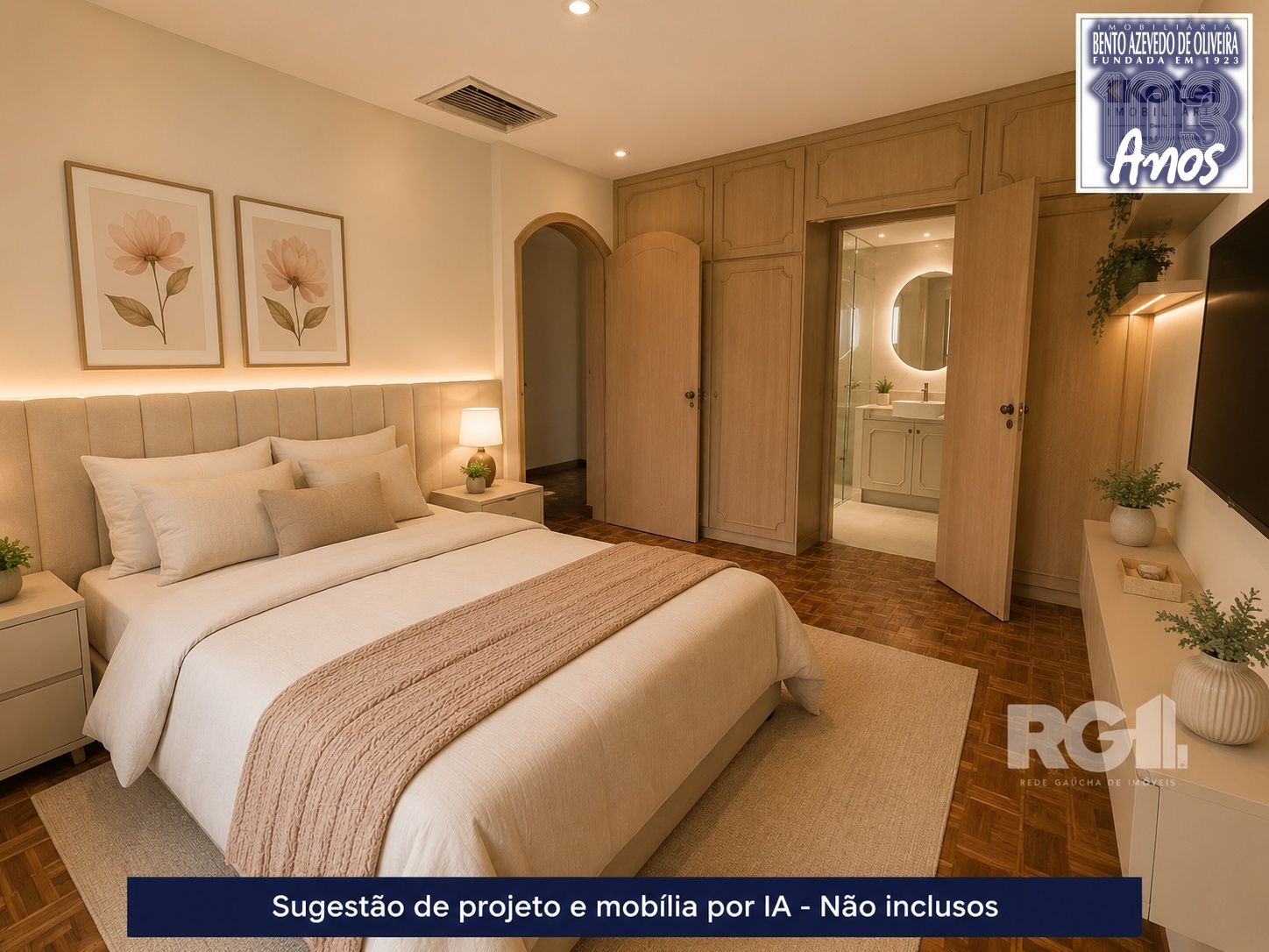 Sugestão de decoração por IA - Mobílias e projetos NÃO INCLUSOS