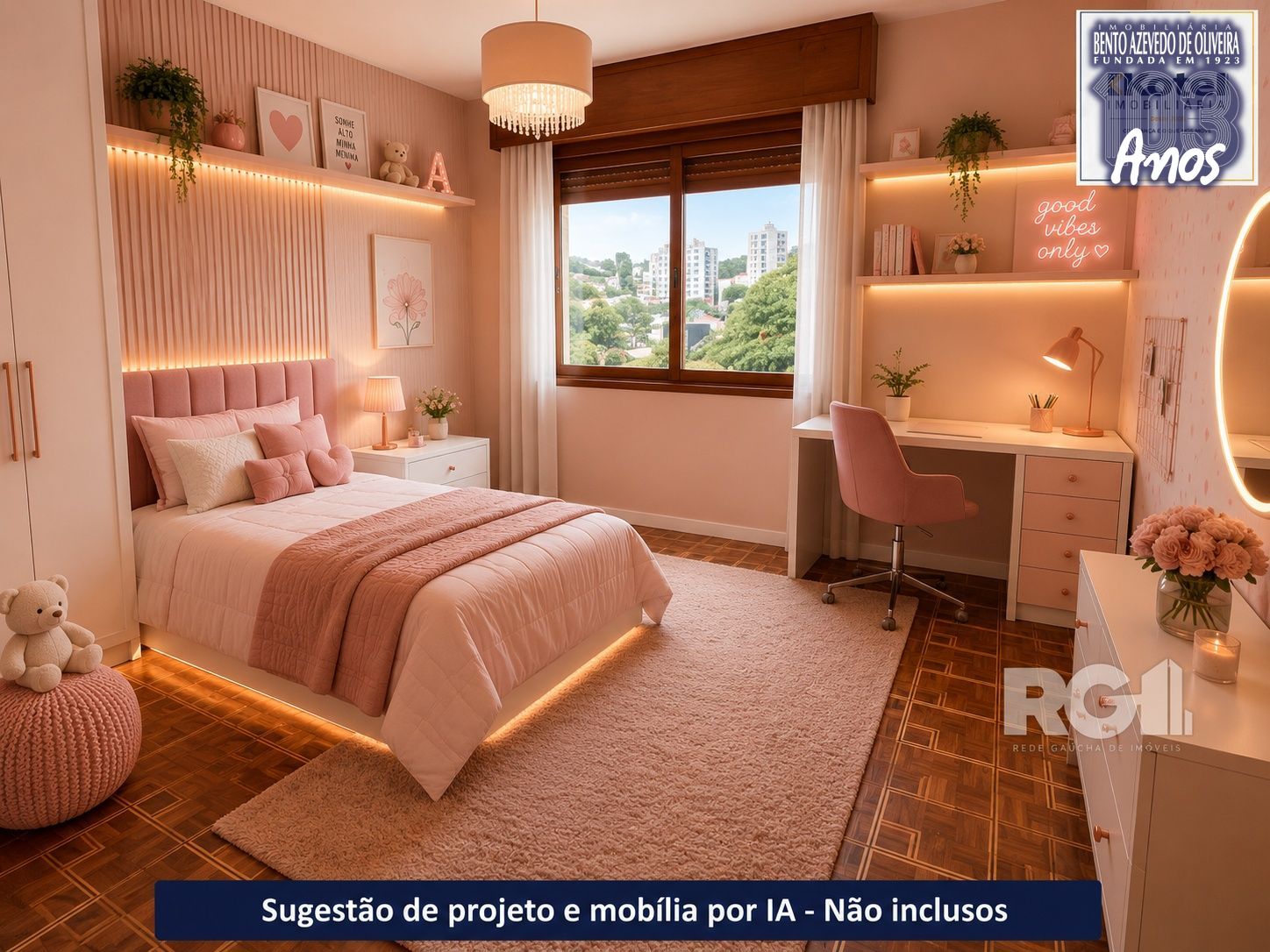 Sugestão de decoração por IA - Mobílias e projetos NÃO INCLUSOS