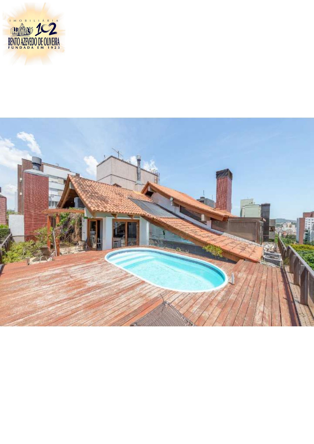 Terraço com piscina
