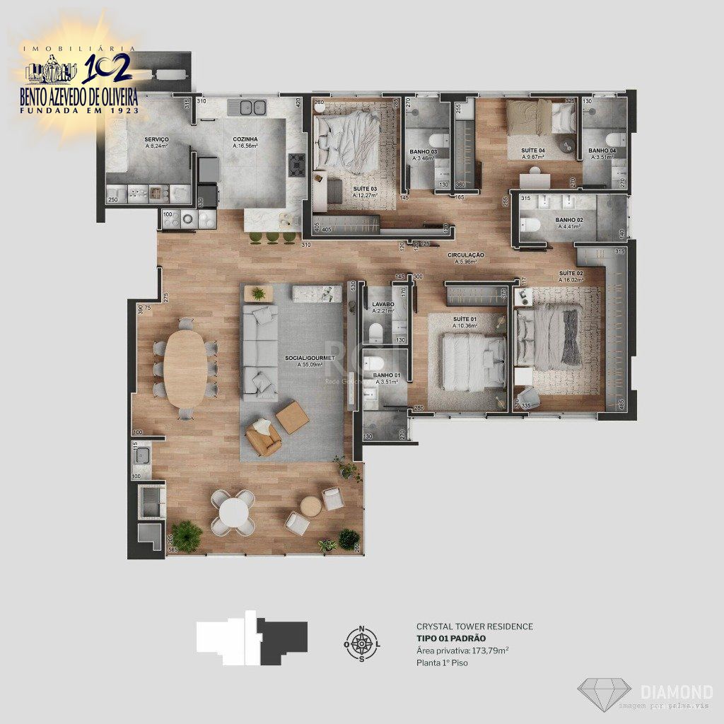 Apartamento, 4 quartos, 173 m² - Foto 31