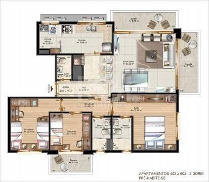 Apartamento, 3 quartos, à venda, 119 m², Petrópolis - Porto Alegre — foto 2