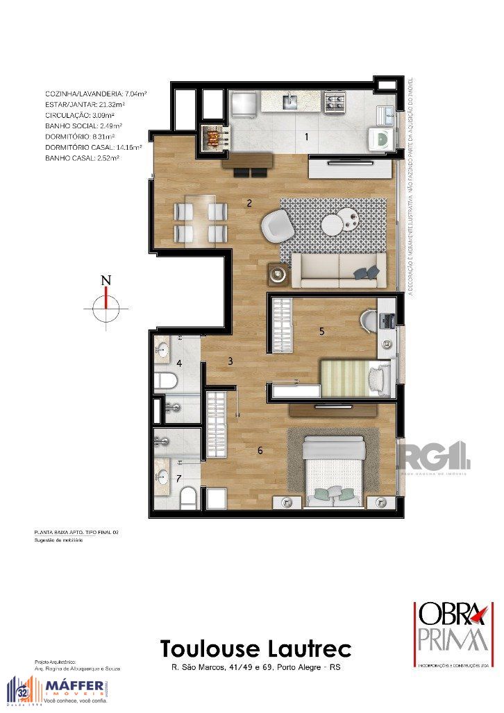 Apartamento, 2 quartos, 66 m² - Foto 13