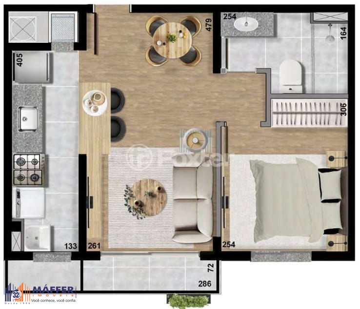 Apartamento, 1 quarto, 37 m² - Foto 20