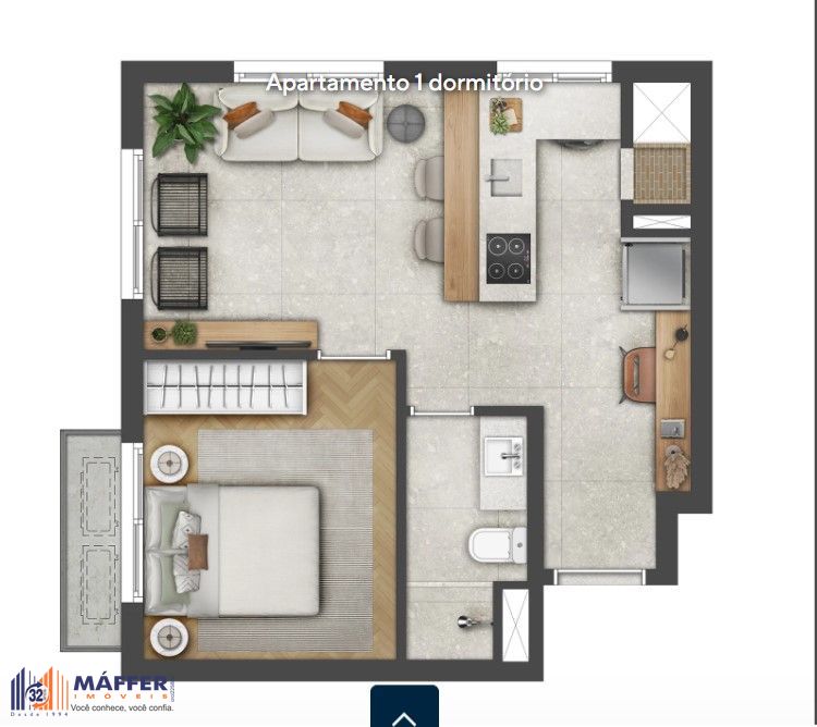 Apartamento, 1 quarto, 28 m² - Foto 12
