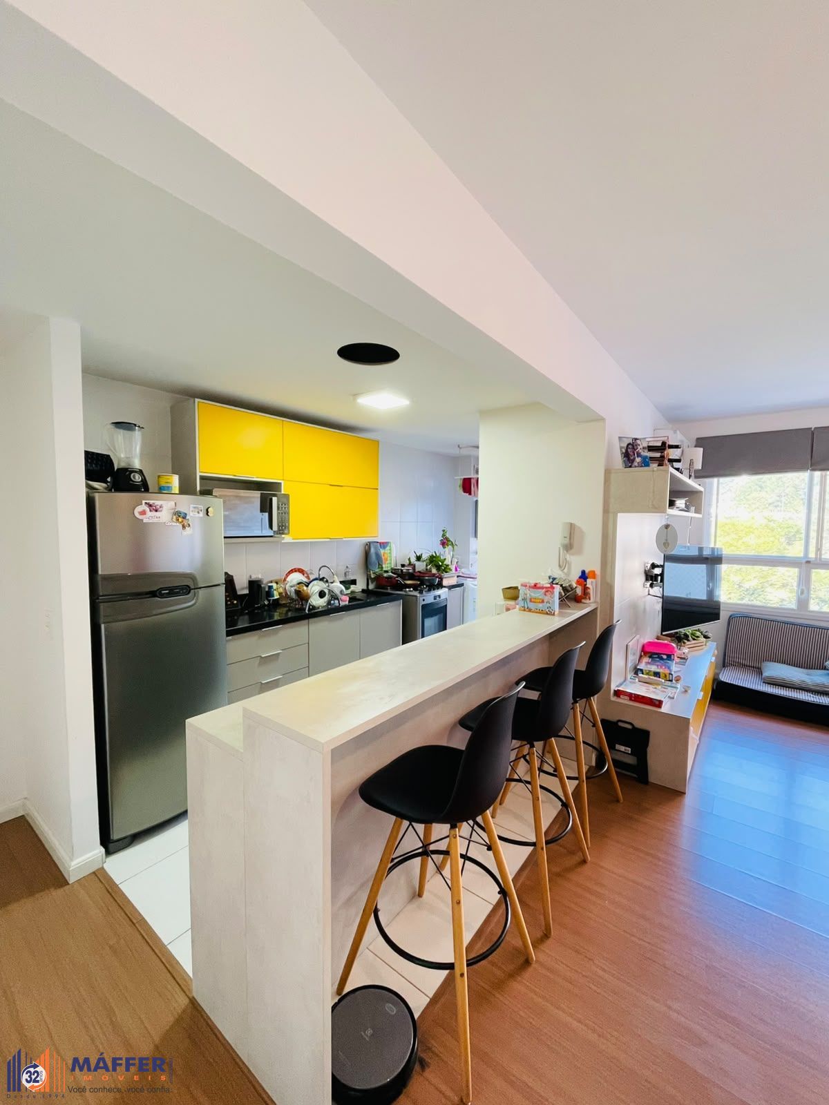 Apartamento mobiliado com Piscina termica na infra!