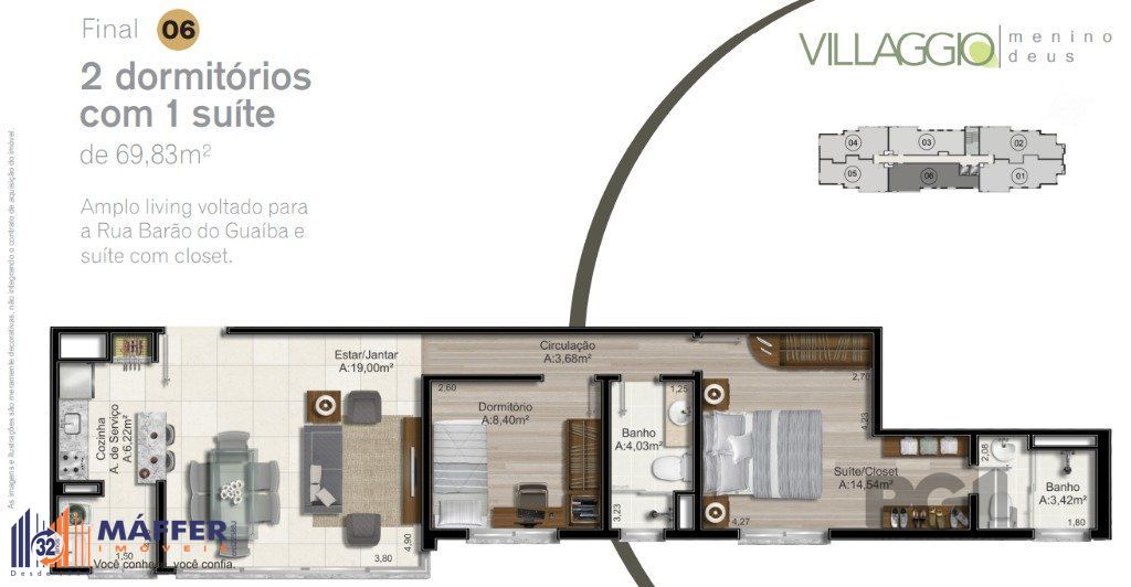 Apartamento, 2 quartos, à venda, 70 m², Menino Deus - Porto Alegre — foto 2