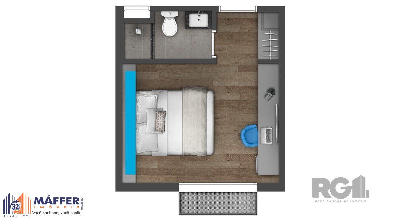 Hotel, 1 quarto, à venda, 19 m², Floresta - Porto Alegre — foto 4