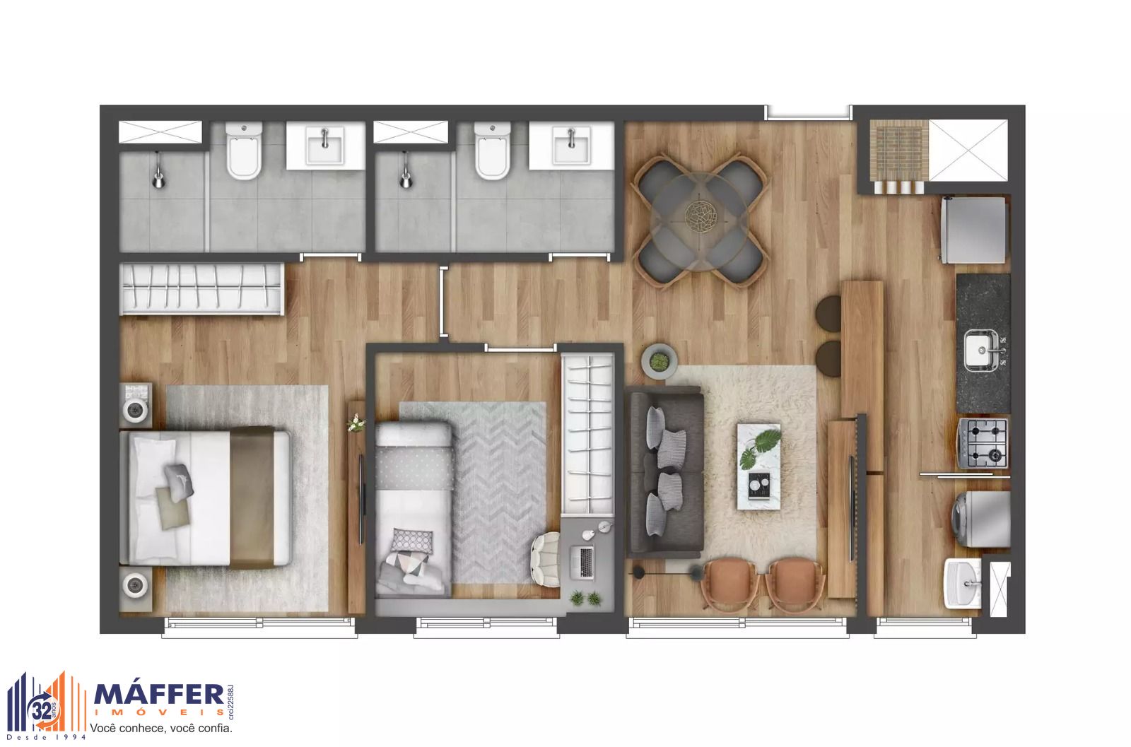 Apartamento, 2 quartos, 60 m² - Foto 11