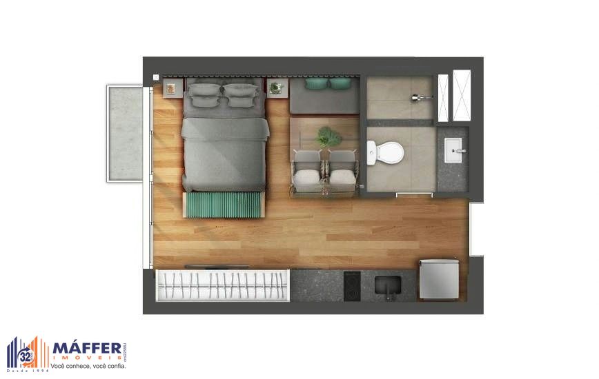 Apartamento, 1 quarto, 25 m² - Foto 20