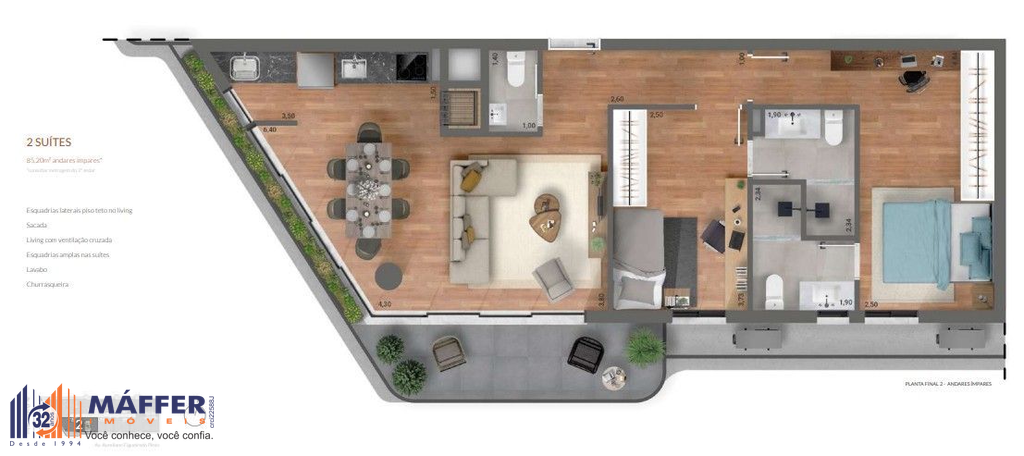 Apartamento, 2 quartos, 84 m² - Foto 8