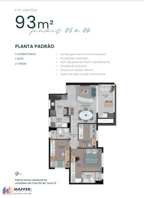 Apartamento, 2 quartos, 71 m² - Foto 2