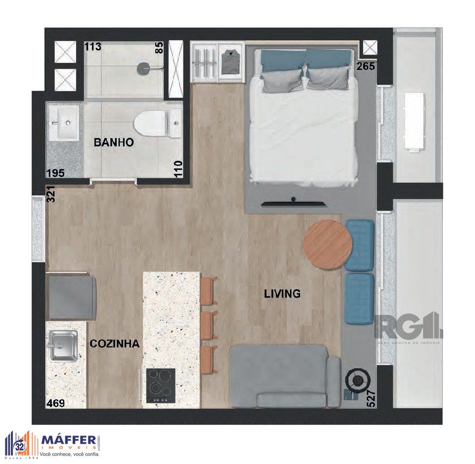 Apartamento, 1 quarto, à venda, 29 m², Jardim do Salso - Porto Alegre — foto 2