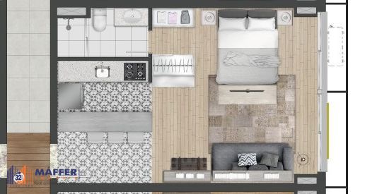 Apartamento, 1 quarto, 38 m² - Foto 13