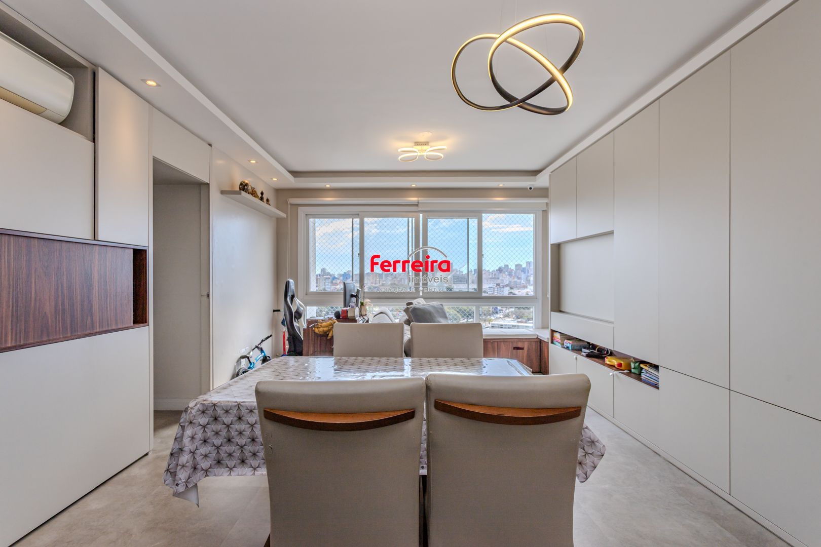 apartamento de 3 dormitórios mobiliado com infra total e vista panoramica