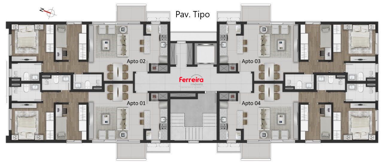Apartamento no Gustave Courbet, 2 quartos, à venda, 71 m², Petrópolis - Porto Alegre — foto 4