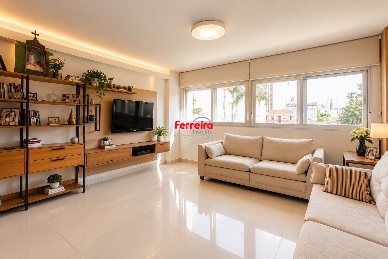 Apartamento 2 quartos, elevador e 1 vaga de garagem no Bairro Auxiliadora Poa.