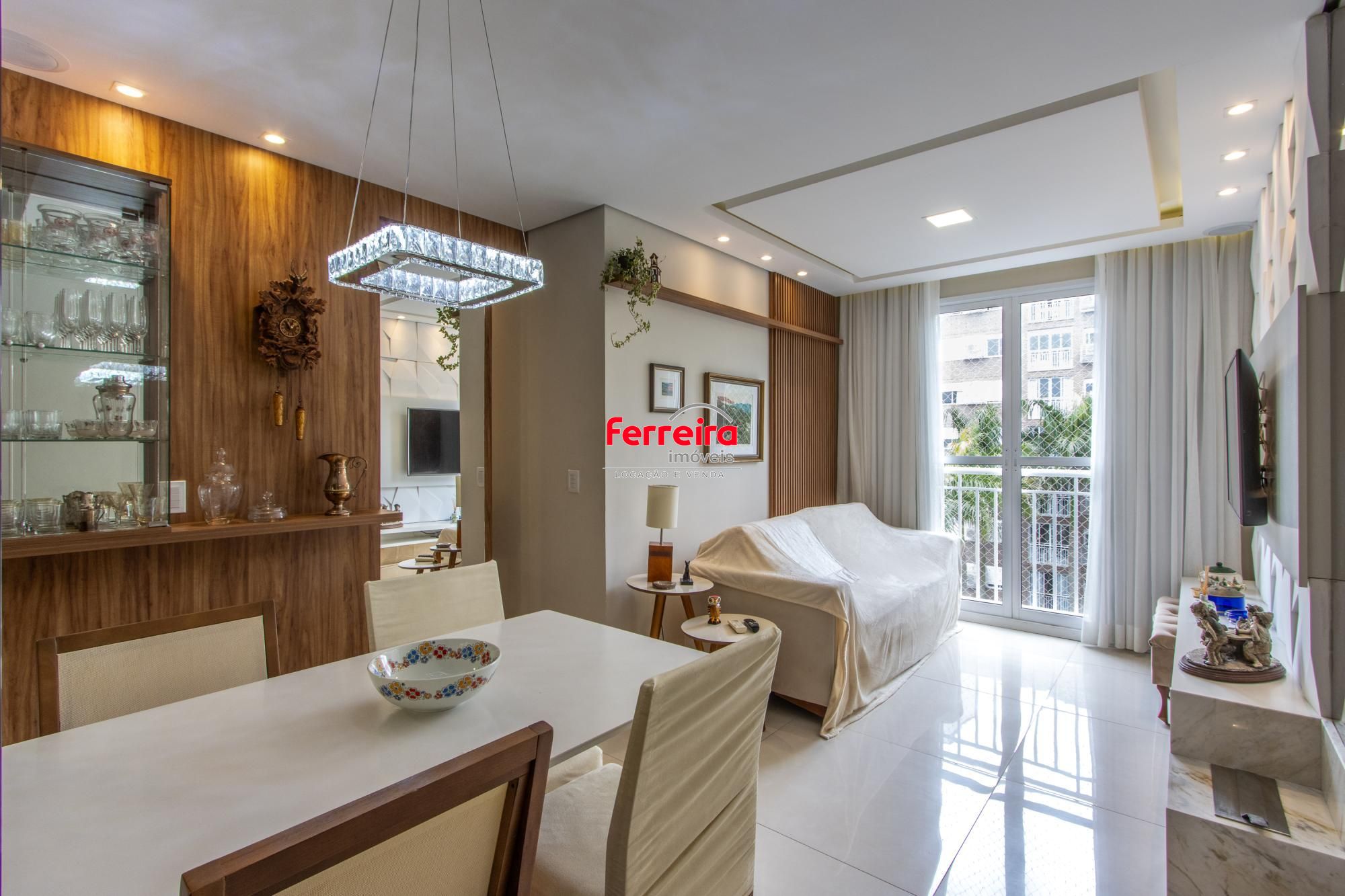 Apartamento mobiliado, 2 quartos (1 suite), 1 vaga escriturada - Bairro Cavalhada