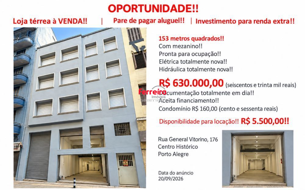 Loja, à venda, 113 m², Centro Histórico - Porto Alegre — foto 2