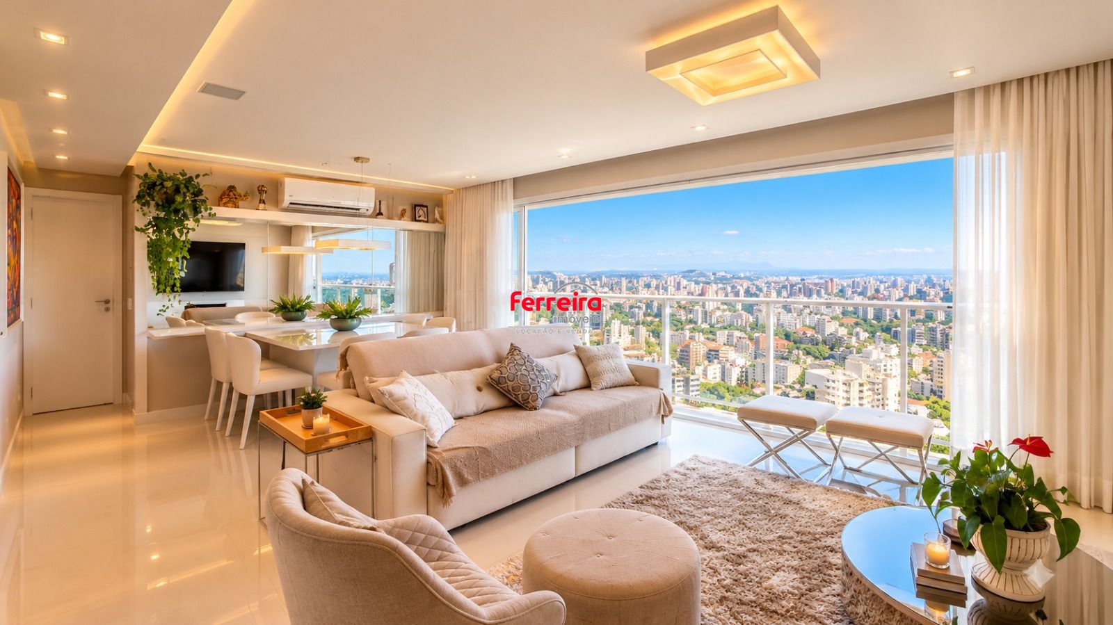 Apartamento 3 Suítes Mobiliado com Vista para o Guaíba