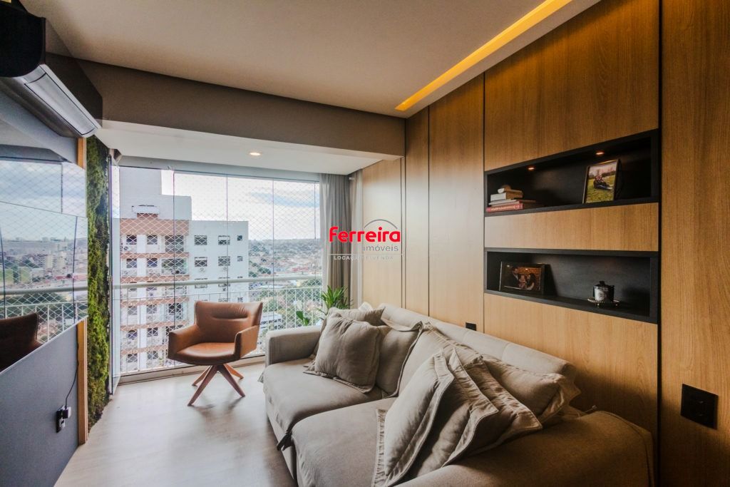 Apartamento com sacada integrada e vista privilegiada