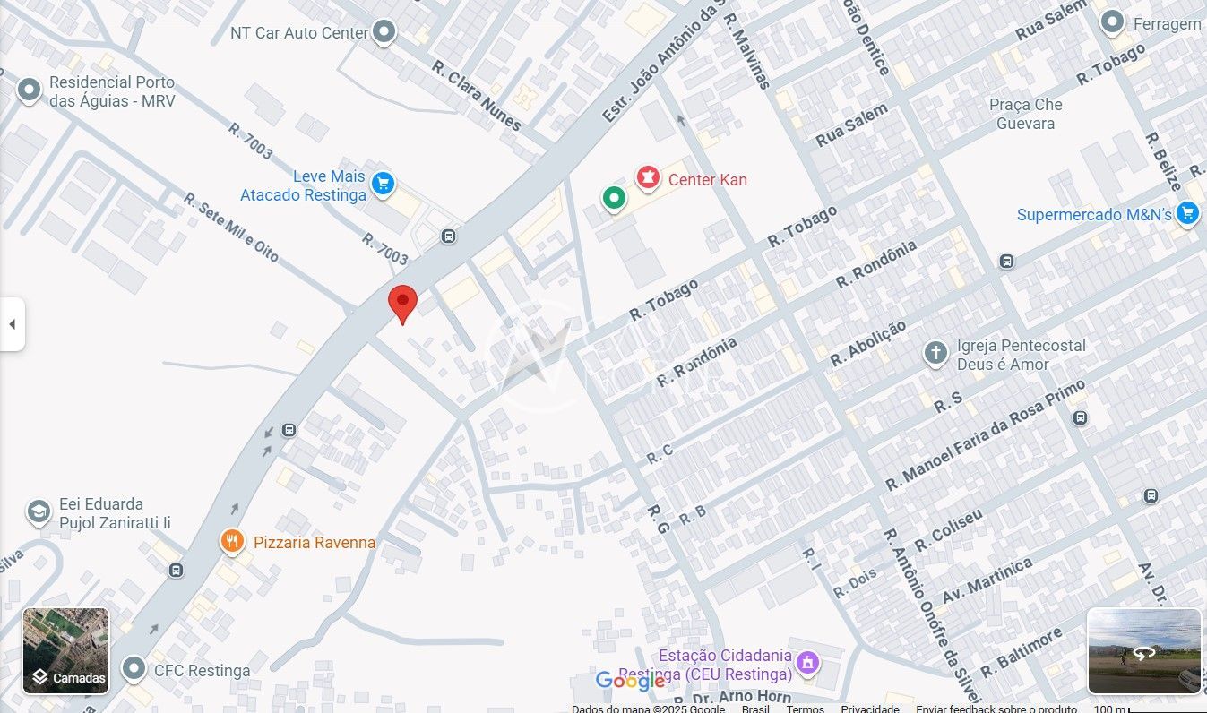 Terreno à venda  com 796m², Avenida João Antônio Silveira no bairro Restinga em Porto Alegre