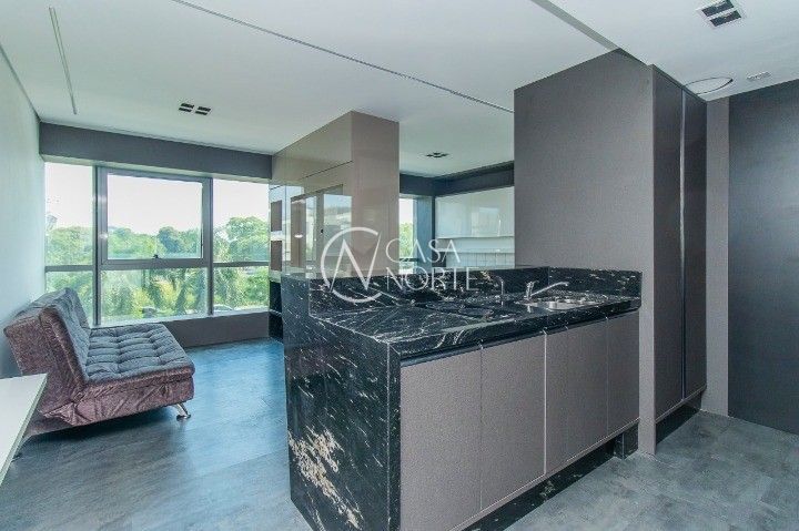 Loft à venda com 1 quarto, 41m², 1 vaga, Avenida Borges de Medeiros no bairro Praia de Belas em Porto Alegre