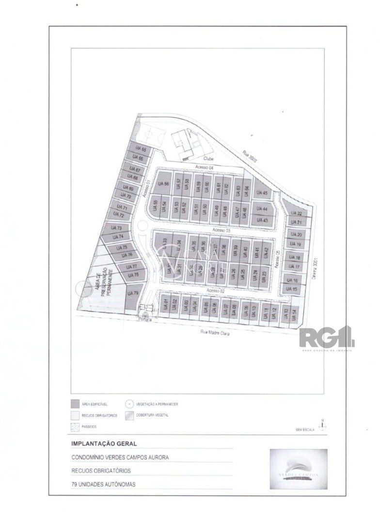 Terreno à venda  com 395m², Rua Madre Clara no bairro Mário Quintana em Porto Alegre