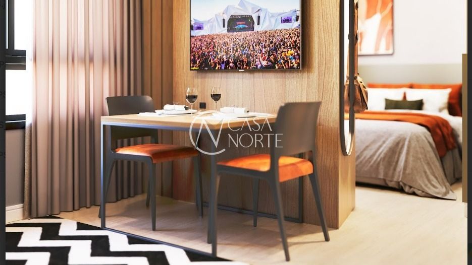 Apartamento à venda com 1 quarto, 44m², Garibaldi no bairro Bom Fim em Porto Alegre