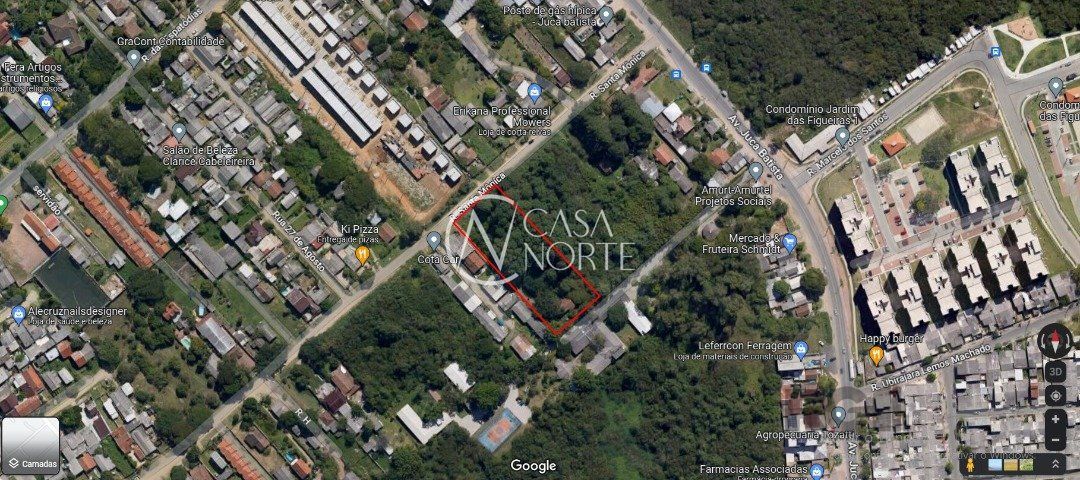 Terreno à venda , 3000m², Rua Santa Monica no bairro Ponta Grossa em Porto Alegre