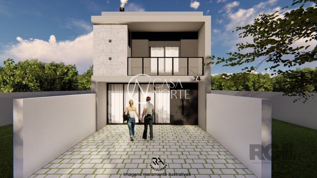 Casa à venda com 3 quartos, 120m², 1 suíte, 2 vagas, Rua Lucindo Antônio Bottin no bairro Hípica em Porto Alegre