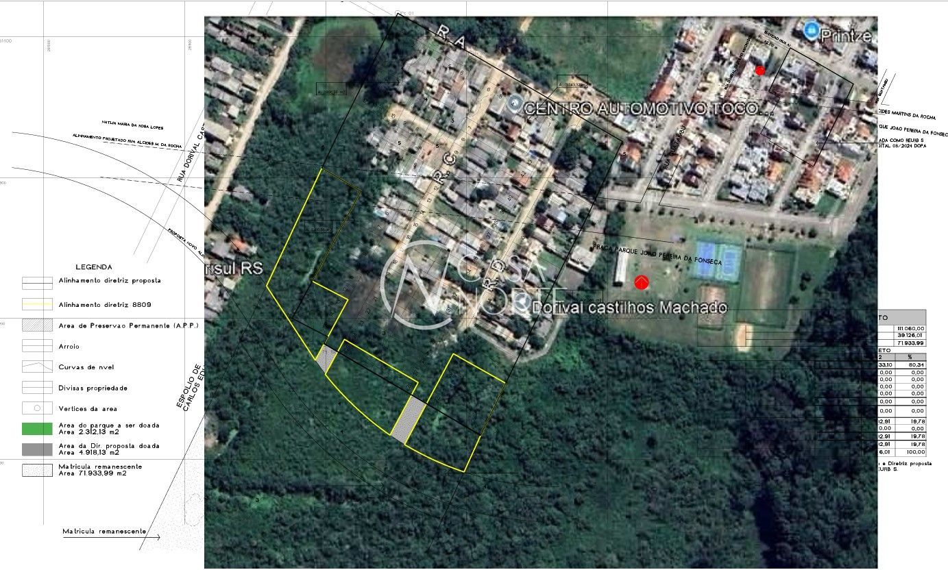 Terreno à venda  com 10000m², Rua Dorival Castilhos Machado no bairro Aberta dos Morros em Porto Alegre