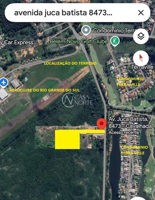 Terreno à venda  com 2025m², Avenida Juca Batista no bairro Ponta Grossa em Porto Alegre