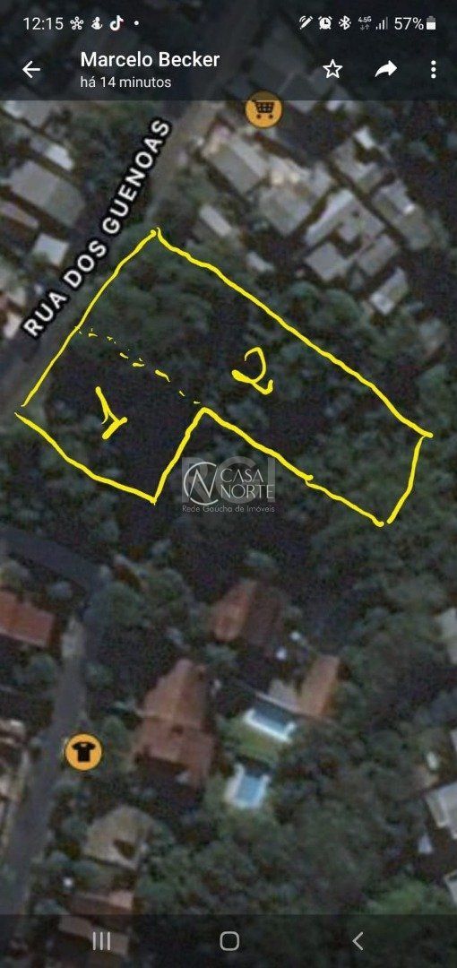 Terreno à venda  com 3354m², Rua dos Guenoas no bairro Guarujá em Porto Alegre